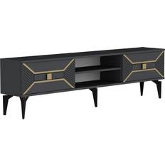 Oro Muebles de TV Hanah Home Yumedi Anthracite/Gold TV Bench 150x50cm