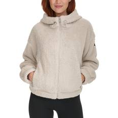 Calvin jacket Calvin Klein Women's Performance Hooded Sherpa Jacket - Porcini