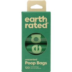 Earth Rated Huisdieren Earth Rated Unscented 120 Refill Roll Bags 8-pack