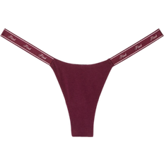 PINK Logo Cotton Micro Thong Panty - Wild Rose