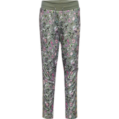 Leopard Byxor Barnkläder Hummel Mariann Pants - Shadow (225107-6371)