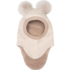 Balaclava with Pompoms - Sand Melange (6153-2601)