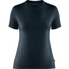 Abisko t shirt Fjällräven Women's Abisko Wool Short Sleeve T-shirt - Dark Navy