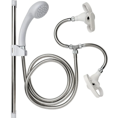 Stainless Steel Shower Rail Kits & Handsets Croydex Secura (AB160022) White, Chrome