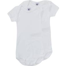 Baby Short Sleeve Bodysuits 2-pack - White