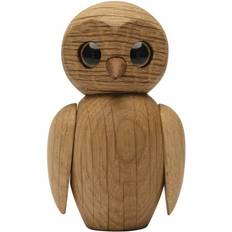 Spring Copenhagen Wise Owl Oak Figurine 7cm