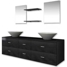 Muebles de lavabo doble vidaXL (272231)