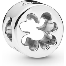 Fyrklöver smycke Pandora Luck & Courage Four Leaf Clover Charm - Silver