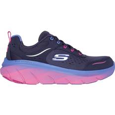 Purple - Women Walking Shoes Skechers D'Lux Walker 2.0 - Neon Sites W - Purple/Multi