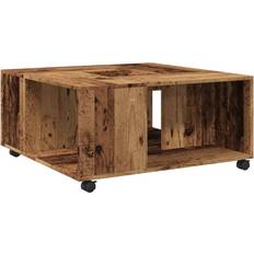 Hjul - Træ Sofaborde vidaXL 853180 Old Wood Sofabord 80x80cm