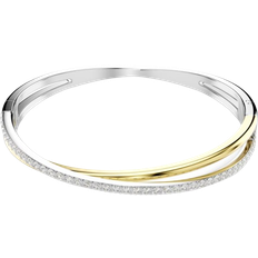 Swarovski Hyperbola Bangle - Silver/Gold/Transparent