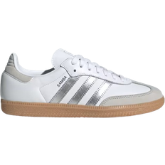 Mujer - Plata Zapatos adidas Samba OG W - Cloud White/Silver Metallic/Gray One