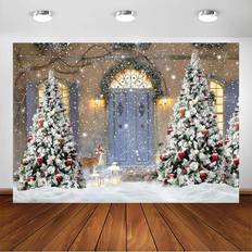 Avezano Winter Christmas Photography Backdrop 7x5ft