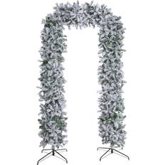 Metal Decorations Samuel Alexander Artificial Snow Flocked Green Decoration 243.8cm