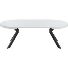 Acero Mesas de comedor Vente-unique Komoni White Dining Table 120x220cm