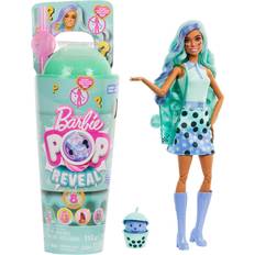 Barbie pop reveal Barbie Pop Reveal Tea Puppe und Zubehör, duftende Green-Tea-Modepuppe mit Haustier, 8 Überraschungen, darunter Farbwechsel, Becher zur Aufbewahrung, HTJ21