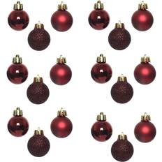 Plastic Christmas Tree Ornaments Shatchi Unbreakable Balls Burgundy Christmas Tree Ornament 3cm 24pcs