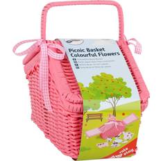 Picnic kurv Small Foot Colourful Flowers Picnic Basket