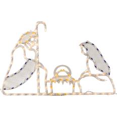 Christmas Lights Northlight Lighted Holy Family Nativity Scene White Christmas Lighting
