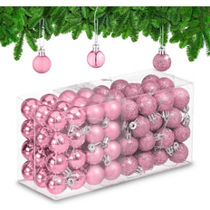 Relaxdays Baubles Rose Juletræspynt 4cm 96stk