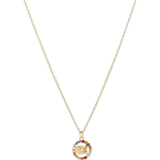 Multicolour - Women Necklaces Coach Necklace - Gold/Multicolour