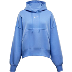 Nike Womens Sportswear Phoenix Fleece Over-Oversized Pullover Hoodie - Royal Pulse/Sail