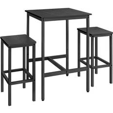 Repose-pieds Tables de bar Vasagle Ekho Black Bar Table 60x60cm 3pcs