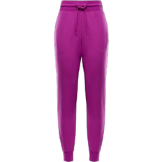 Pink - Sportswear Garment Pants Nike Dri-FIT One Women's High-Waisted 7/8 French Terry Joggers - Hot Fuchsia/Black