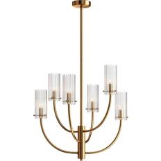 Belysning Maytoni Arco Chandelier Gold/Transparent Pendellampa ∅ 61cm