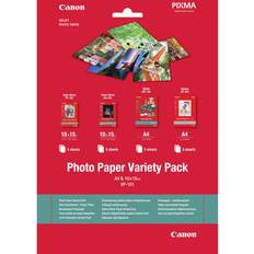 10x15 cm - Halvblank Fotopapir Canon VP-101 Variety Pack & A4