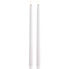 Uyuni Crown White LED Candle 32cm 2pcs