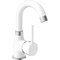 Koudstart Wastafelkranen Eisl Futura (NI075FUTWCR) Chrome, Matt White