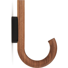 Oaks Hallway Furniture & Accessories Gejst Hanger Walnut/Black Coat Hook 0.8"