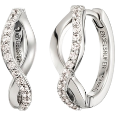 Engelsrufer Paradise Hoop Earrings - Silver/Transparent