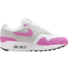 Nike Air Max 1 - Women Sport Shoes Nike Air Max 1 W - White/Neutral Grey/Black/Playful Pink