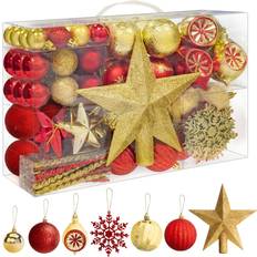 Outdoor Durable Christmas Tree Ornaments SA Products SA2033 ‎Assorted Gold/Red Christmas Tree Ornament 14.7cm 108pcs