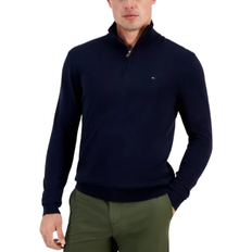 Tommy Hilfiger Men's Quarter-Zip Pullover Knit Sweater - Desert Sky