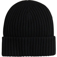 H&M Damen Accessoires H&M Rib-Knit Beanie - Black