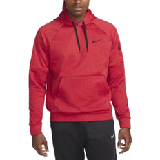 Nike Men's Therma Fit Hooded Fitness Pullover - Team Red/Heather/University Red/Black