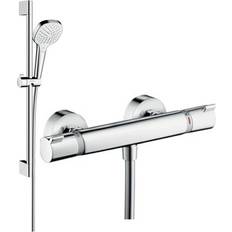 Brusesæt - Termostat Brusersæt & Håndbrusere Hansgrohe Croma Select E (27081400) Krom