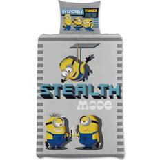 Minions sengetøj Licens Minions Dynebetræk Gul, Grå (200x140cm)