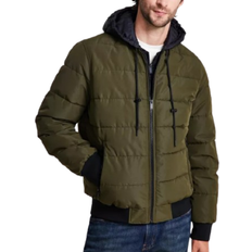 Michael Kors Men's Hooded Puffer Bomber Jacket - Olive