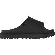 Leather - Women Slippers UGG Greenport Slide - Black