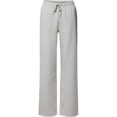 Yksivärinen Housut Gina Tricot Basic Straight Sweatpants - Grey Melange