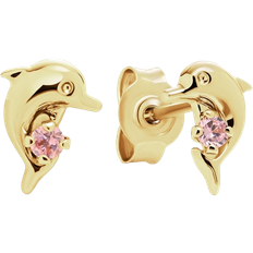 Guld - Rosa Örhängen FAVS Little Friends Earrings - Gold/Pink