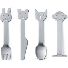 Ruostumaton Teräs Lasten Aterimet Gense Gense Animal Friends childrens cutlery 4 pcs