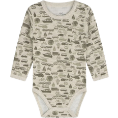 Polyamid Bodyer Hust & Claire Baby Baloo Bodysuits - Melange Beige