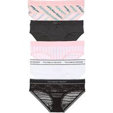 Victoria's secret pink Victoria's Secret Logo Hipster 5-pack - Pink/Grey/White/Black