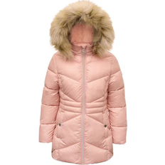 Michael Kors Toddler Stadium Puffer Jacket with Faux-Fur Trim - Blush