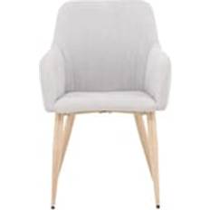 Pellava Nojatuolit Venture Home Comfort Light Grey Armchair 83.5cm